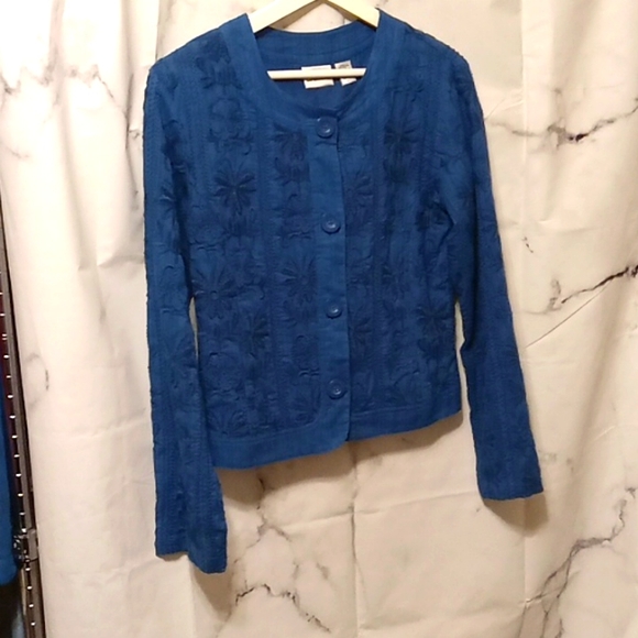 Chico's Jackets & Blazers - Chico's blue jacket 0